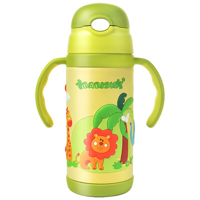 BABISIL water cup double stainless steel vacuum child straw insulation cup handle shoulder strap dual use 350ml BS5196
BABISIL water cup double stainless steel vacuum child straw insulation cup handle shoulder strap dual use 350ml BS5196