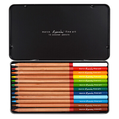 Marco Reno A series of theme color lead landscape theme 12 color pencil / color pen / color lead iron box loaded 3100-12TN (FJ
Marco Reno A series of theme color lead landscape theme 12 color pencil / color pen / color lead iron box loaded 3100-12TN (FJ