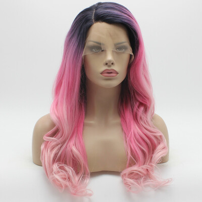 Iwona Hair Wavy Long Dark Root Rose Red Pink Ombre Wig Half Hand Tied Heat Resistant Synthetic Lace Front Wig
Iwona Hair Wavy Long Dark Root Rose Red Pink Ombre Wig Half Hand Tied Heat Resistant Synthetic Lace Front Wig
