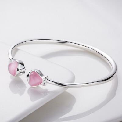 Seven-degree (SEVEN DEGREE) silver bracelet female pink pink imitation cat's eye bracelet fashion open mouth silver bracelet to send his girlfriend gift delivery certificate
Seven-degree (SEVEN DEGREE) silver bracelet female pink pink imitation cat's eye bracelet fashion open mouth silver bracelet to send his girlfriend gift delivery certificate