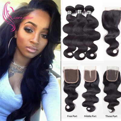 7A Brazilian Virgin Hair 3 Bundles With 4x4 Closure Body Wave Hair Great Unprocessed Virgin Hair Excellent Quality Grace
7A Brazilian Virgin Hair 3 Bundles With 4x4 Closure Body Wave Hair Great Unprocessed Virgin Hair Excellent Quality Grace