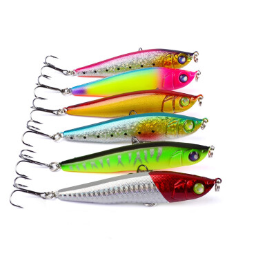 1PC Top fishing bait 6 color Fishing Lures Design 2.8"-7cm/10.8g-0.38oz fishing tackle 8# hook
1PC Top fishing bait 6 color Fishing Lures Design 2.8"-7cm/10.8g-0.38oz fishing tackle 8# hook