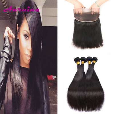 Pre Plucked 360 Frontal with Bundles Peruvian 360 Lace Frontal Closure With Baby Hair and Human Bundles Grade 8A Human Hair
Pre Plucked 360 Frontal with Bundles Peruvian 360 Lace Frontal Closure With Baby Hair and Human Bundles Grade 8A Human Hair