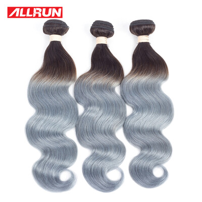 Allrun Brazilian Body Wave 3pcsLot Ombre Silver Grey Dark Root Hair Weaving 1bGray Two Tone Brazilian Virgin Hair Human Hair Ext
Allrun Brazilian Body Wave 3pcsLot Ombre Silver Grey Dark Root Hair Weaving 1bGray Two Tone Brazilian Virgin Hair Human Hair Ext