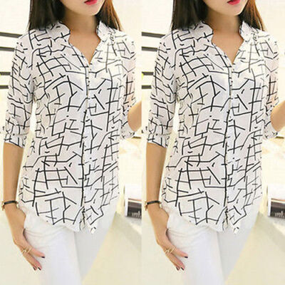 CANIS@Women Ladies Chiffon Long Sleeve Loose Blouse Summer V Neck Casual Shirt Tops
CANIS@Women Ladies Chiffon Long Sleeve Loose Blouse Summer V Neck Casual Shirt Tops
