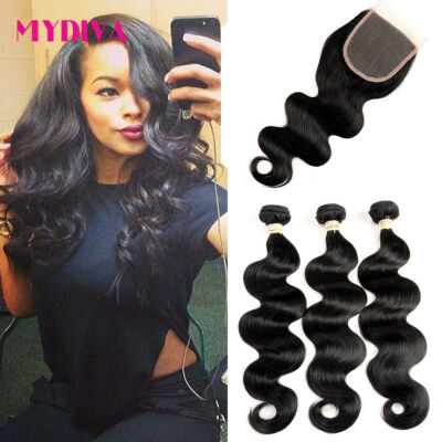7A Indian Virgin Hair 3 Bundles With Closure Free Part Indian Body Wave Virgin Human Hair With Closure Human Hair Weave Wavy
7A Indian Virgin Hair 3 Bundles With Closure Free Part Indian Body Wave Virgin Human Hair With Closure Human Hair Weave Wavy