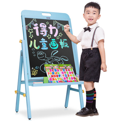 Deli deli 7899 A frame 1020570mm height adjustable double-sided magnetic student whiteboard childrens drawing board chalk blackboard blue
Deli deli 7899 A frame 1020570mm height adjustable double-sided magnetic student whiteboard childrens drawing board chalk blackboard blue