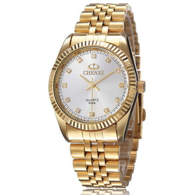 CHENXI Luxury Fashion Watch Men Gold Stainless Steel Quartz Wrist Watch Waterproof Rhinestones Clock
CHENXI Luxury Fashion Watch Men Gold Stainless Steel Quartz Wrist Watch Waterproof Rhinestones Clock