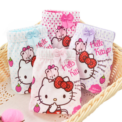 Hello Kitty HELLO KITTY 4 children's underwear girls underwear triangular corner angle girls cotton underwear KTN142 4 installed 110 yards
Hello Kitty HELLO KITTY 4 children's underwear girls underwear triangular corner angle girls cotton underwear KTN142 4 installed 110 yards