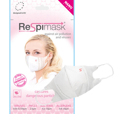 Respimask masks imported nano filter masks for ladies only 5 1 anti-fog haze PM25 light breathable
Respimask masks imported nano filter masks for ladies only 5 1 anti-fog haze PM25 light breathable