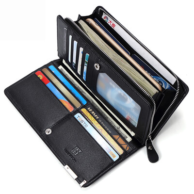 HAUT TON wallet mens long section cowhide fashion trend mens handbag casual clutch bag business bag 917411128 black
HAUT TON wallet mens long section cowhide fashion trend mens handbag casual clutch bag business bag 917411128 black
