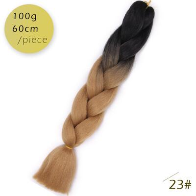 AISI HAIR 100gpcs 24inch Kanekalon Jumbo Braids Hair Ombre Two Tone Colored Synthetic Hair for Dolls Crochet Hair
AISI HAIR 100gpcs 24inch Kanekalon Jumbo Braids Hair Ombre Two Tone Colored Synthetic Hair for Dolls Crochet Hair