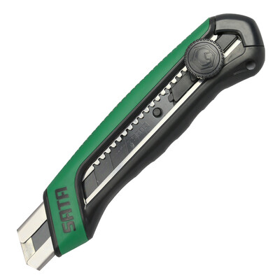 SATA 93483 super sharp&durable plastic knife 25MM paper knife wallpaper knife household cutting non-slip
SATA 93483 super sharp&durable plastic knife 25MM paper knife wallpaper knife household cutting non-slip