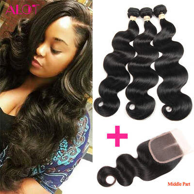 Malaysian Body Wave 3 Bundle Hair with Lace Closure 44 100 Virgin Human Hair Weave Bundle with Closure Alot Hair Prodcuts
Malaysian Body Wave 3 Bundle Hair with Lace Closure 44 100 Virgin Human Hair Weave Bundle with Closure Alot Hair Prodcuts