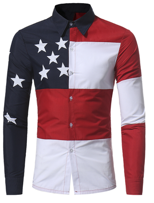 Brand 2017 Fashion Male Shirt Long-Sleeves Tops Classic Five-Pointed Star Printing Mens Dress Shirts Slim Men Shirt
Brand 2017 Fashion Male Shirt Long-Sleeves Tops Classic Five-Pointed Star Printing Mens Dress Shirts Slim Men Shirt