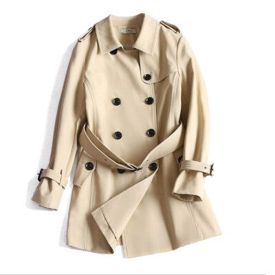 Fine double-breasted long-sleeved windbreaker women 2017 in the long section of the ladies coat lapel body new style coat
Fine double-breasted long-sleeved windbreaker women 2017 in the long section of the ladies coat lapel body new style coat