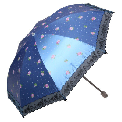 【Jingdong Supermarket】 Paradise umbrella according to the water Hibiscus black polyester color silk screen lace embroidery twist sunny umbrella umbrella blue 2360E
【Jingdong Supermarket】 Paradise umbrella according to the water Hibiscus black polyester color silk screen lace embroidery twist sunny umbrella umbrella blue 2360E
