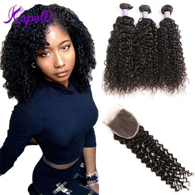 Kapelli Hair Hot Malaysian Curly Hair With Closure 8A Malaysian Jerry Curly 3 Bundles with Closure Malaysian Kinky Curly hair
Kapelli Hair Hot Malaysian Curly Hair With Closure 8A Malaysian Jerry Curly 3 Bundles with Closure Malaysian Kinky Curly hair