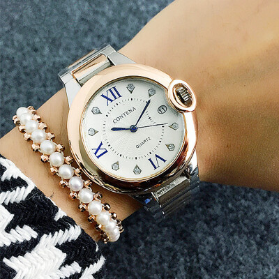 Ladies Casual Gold Watch Contena Luxury Business Women Quartz Watches Simple Style Calendar Wristwatch
Ladies Casual Gold Watch Contena Luxury Business Women Quartz Watches Simple Style Calendar Wristwatch