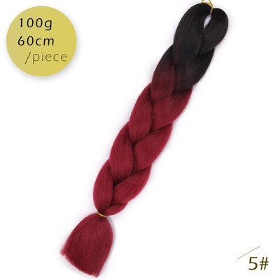 AISI HAIR 100gpcs 24inch Kanekalon Jumbo Braids Hair Ombre Two Tone Colored Synthetic Hair for Dolls Crochet Hair
AISI HAIR 100gpcs 24inch Kanekalon Jumbo Braids Hair Ombre Two Tone Colored Synthetic Hair for Dolls Crochet Hair