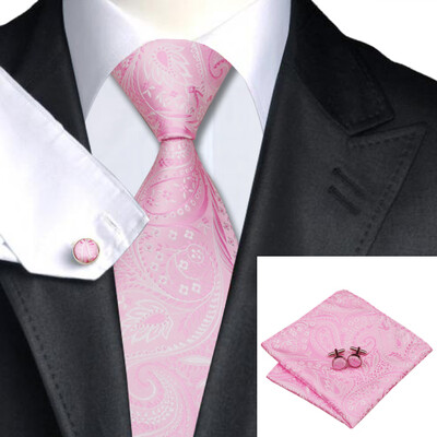 N-0436 Vogue Men Silk Tie Set Pink Paisley Necktie Handkerchief Cufflinks Set Ties For Men Formal Wedding Business wholesale
N-0436 Vogue Men Silk Tie Set Pink Paisley Necktie Handkerchief Cufflinks Set Ties For Men Formal Wedding Business wholesale