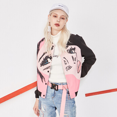 Mark Fairwhale Women&39s Wear 2017 Fall New Jackets Casual Sports Wind Short Jacket Print Fashion Baseball 311 Pure Black
Mark Fairwhale Women&39s Wear 2017 Fall New Jackets Casual Sports Wind Short Jacket Print Fashion Baseball 311 Pure Black