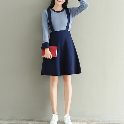 City plus CITYPLUS 2017 autumn&winter new style women&39s clothing Slim long sleeve false two-piece skirt wild knit dress CWQZ179665 blue uniform
City plus CITYPLUS 2017 autumn&winter new style women&39s clothing Slim long sleeve false two-piece skirt wild knit dress CWQZ179665 blue uniform