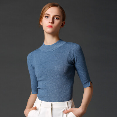 Marc Rebecca Pure Color Sleeve Sleeve Shirt Women High Collar Shirt Sweater Sweater 75013D White L
Marc Rebecca Pure Color Sleeve Sleeve Shirt Women High Collar Shirt Sweater Sweater 75013D White L