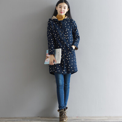 City plus CIYPLUS 2017 winter new women&39s literary&artistic harness hooded drawstring long paragraph cardigan jacket cotton jacket CWMF179152 navy blue L
City plus CIYPLUS 2017 winter new women&39s literary&artistic harness hooded drawstring long paragraph cardigan jacket cotton jacket CWMF179152 navy blue L
