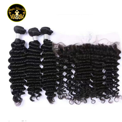 Kason Brazilian Virgin Hair Weave Frontal Deals Brazlian Human Deep Wave Hair 3Bundles With Lace Frontal 13*4 Swiss Lace Baby Hair
Kason Brazilian Virgin Hair Weave Frontal Deals Brazlian Human Deep Wave Hair 3Bundles With Lace Frontal 13*4 Swiss Lace Baby Hair