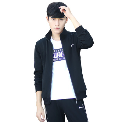 Spring repair leisure long sleeve sport suit men's youth cardigan outfit with small feet and feet casual wear
Spring repair leisure long sleeve sport suit men's youth cardigan outfit with small feet and feet casual wear