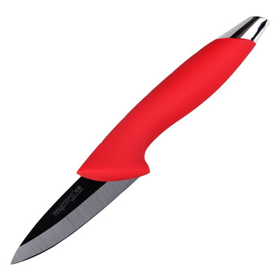USC (MYCERA) plating handle 3 inch black ceramic knife cut fruit knife peeled fruit knife food knife (red) N3R-B
USC (MYCERA) plating handle 3 inch black ceramic knife cut fruit knife peeled fruit knife food knife (red) N3R-B
