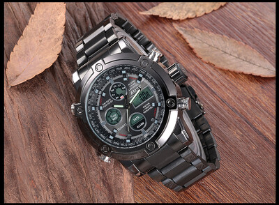 Top Brand Luxury Dual Display Steel Mens Watches Waterproof LED Digital Military Army Men Sports Watch Relogio Masculino
Top Brand Luxury Dual Display Steel Mens Watches Waterproof LED Digital Military Army Men Sports Watch Relogio Masculino