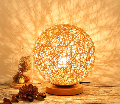 BOKT Minimalist Novelty Romantic Solid Wood Table Lamp for Bedroom Bedside Desk Lamp Home Decor Rattan Ball Lampshade (Linen
BOKT Minimalist Novelty Romantic Solid Wood Table Lamp for Bedroom Bedside Desk Lamp Home Decor Rattan Ball Lampshade (Linen