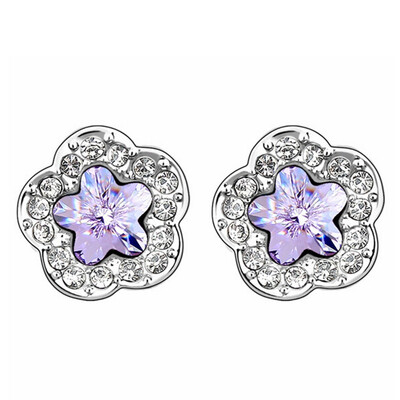 Austrian Crystal Stud Earrings For Women Gift Fashion Jewelry White Gold Color Flowers Earrings 2430
Austrian Crystal Stud Earrings For Women Gift Fashion Jewelry White Gold Color Flowers Earrings 2430