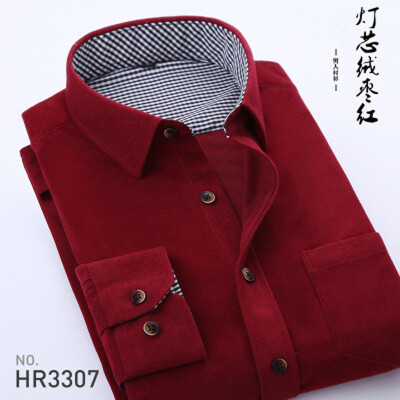 Business Corduroy Middle Aged Men Long Sleeve Shirt Spring Autumn Loose Solid Color
Business Corduroy Middle Aged Men Long Sleeve Shirt Spring Autumn Loose Solid Color