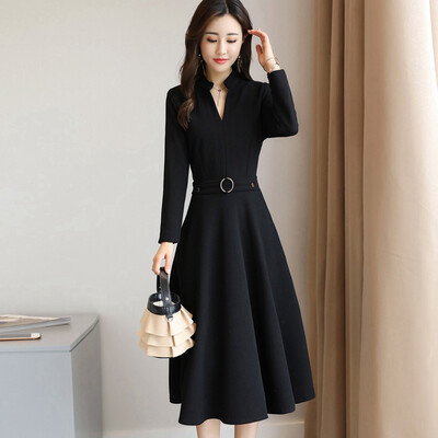 Markentsee 2017 new women's long-sleeved long-sleeved long pendulum V-neck pure color dress Slim personality simple yzSERQ1762 brick red
Markentsee 2017 new women's long-sleeved long-sleeved long pendulum V-neck pure color dress Slim personality simple yzSERQ1762 brick red