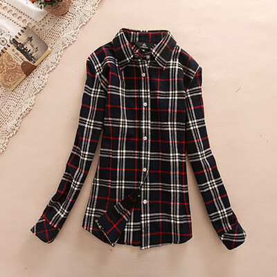 Hot Sale Autumn Winter Ladies Female Casual Cotton Lapel Long-Sleeve Plaid Shirt Women Slim Outerwear Blouse Tops Clothing
Hot Sale Autumn Winter Ladies Female Casual Cotton Lapel Long-Sleeve Plaid Shirt Women Slim Outerwear Blouse Tops Clothing