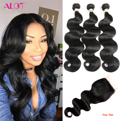 3 Bundles Hair With Lace Closure Brazilian Body Wave Human Hair Bundles with Closure Free Middle Three Part Alot Hiar Products
3 Bundles Hair With Lace Closure Brazilian Body Wave Human Hair Bundles with Closure Free Middle Three Part Alot Hiar Products