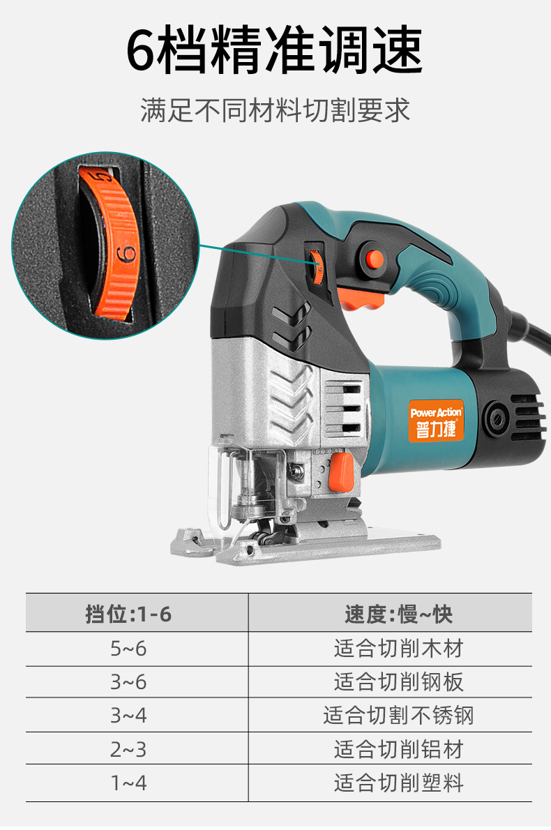 锯木工电锯多功能家用切割机手工锯电动工具js80a纸盒包装锯条标配