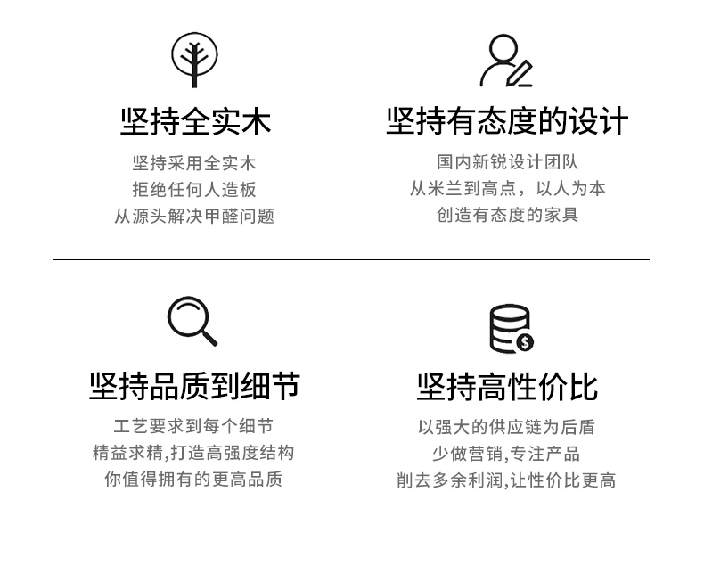 格澜帝尔(growdear)书桌新中式轻奢全实木简易书桌椅组合电脑桌学习桌写字台家用小户型带抽屉 棕色布艺靠背凳 实木书桌