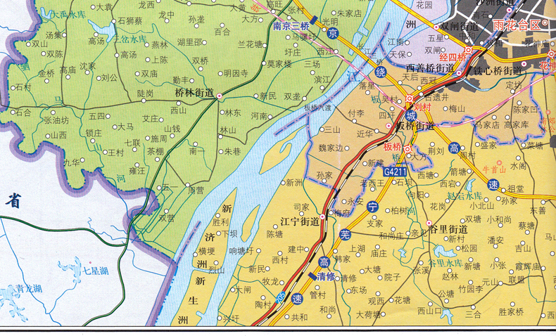 2020新版江苏地图册江苏交通旅游地图册中国分省地图册系列详细到乡镇