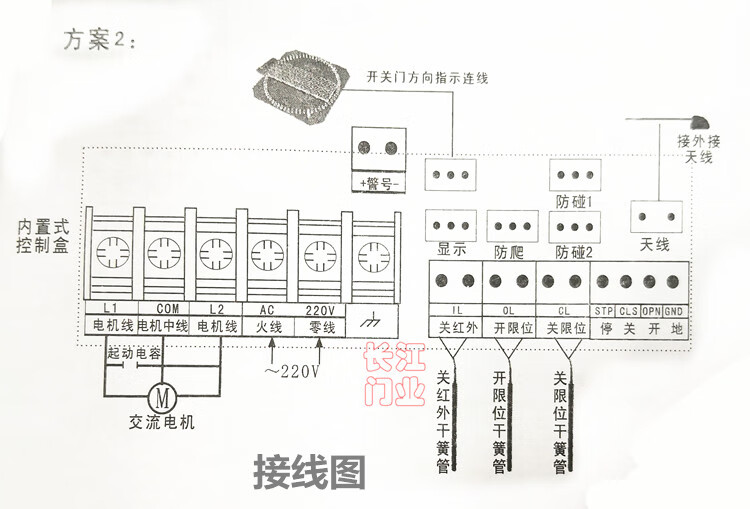 9全功能控制器电动伸缩门大门主板单轨不锈钢有轨绅缩通用 原装遥控