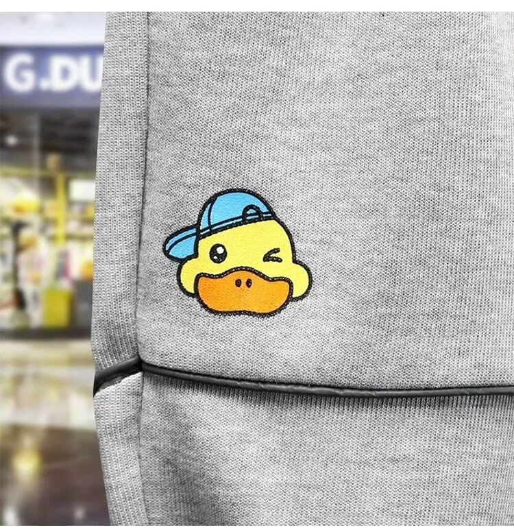 小黄鸭gduckkids2022新款春冬季时髦洋气小孩女童休闲束腿裤男童裤子