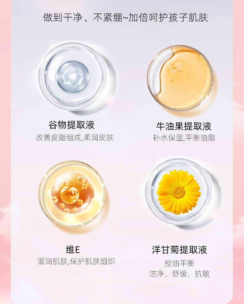 柒小仙 儿童卸妆巾 卸妆棉青少年学生专用温和深层清洁脸部无刺激 一盒(12片)(全国京快配送)