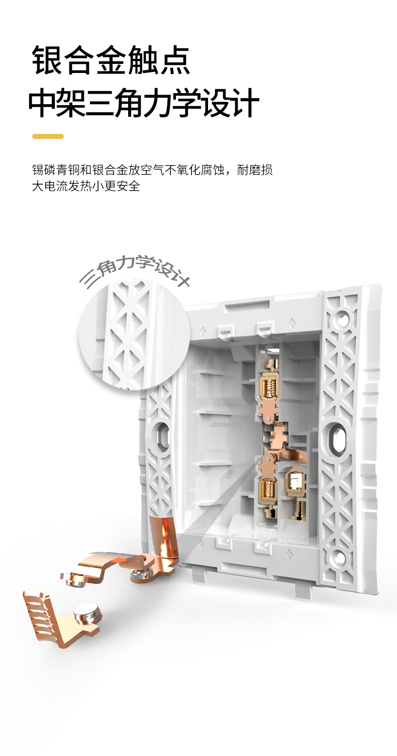 正泰chnt开关插座面板套餐10a五孔插座86型墙面暗装电源5孔网络空调