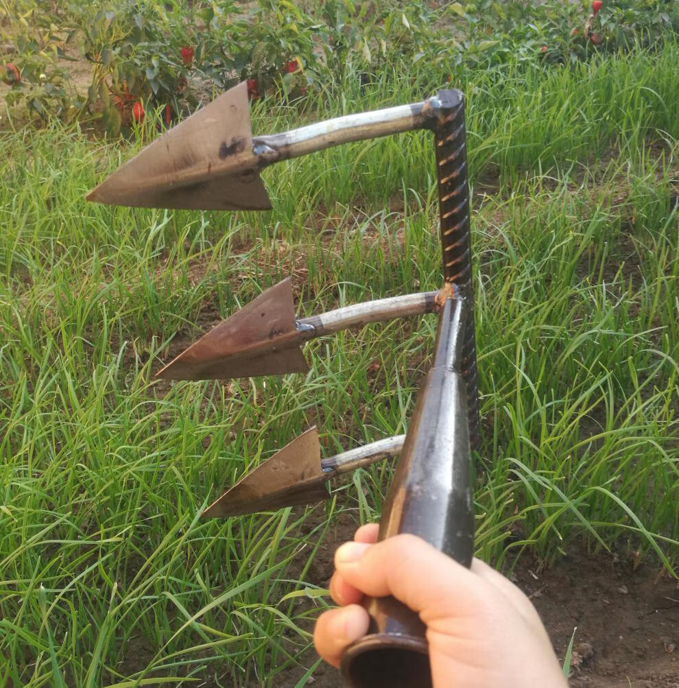 勋诚松土翻地纯手工耙子种菜开荒四齿三齿耙子锄头四齿纯手工耙子
