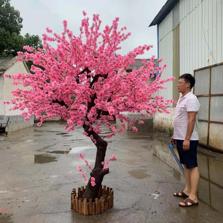 一木代传假桃树仿真桃花树大型室内装饰春节摆花桃花新年樱花梅花腊梅