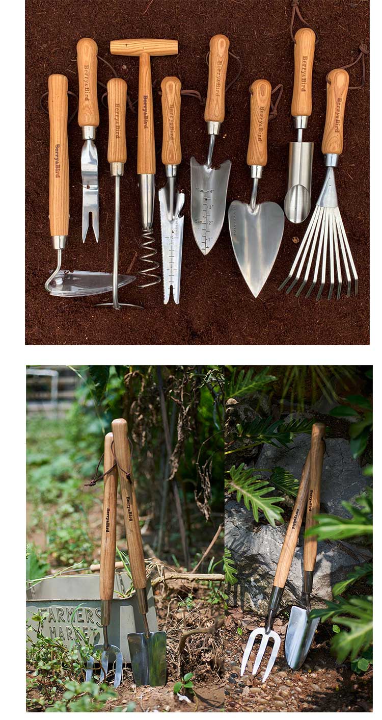 植树节工具套装花小白家用园艺工具套装种植换盆除草神器bb园艺berry