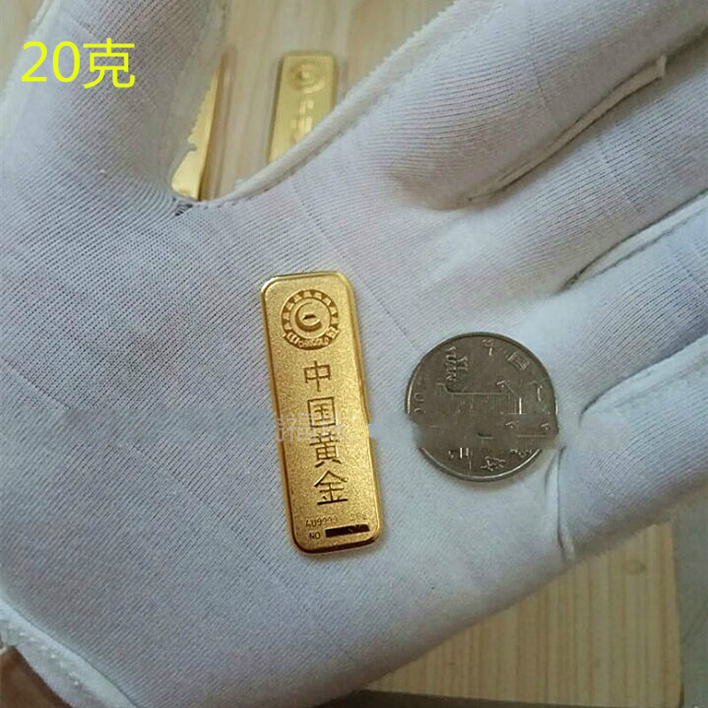 100克79x25x3mm 品牌: 床畔(chuangpan) 商品名称:仿真金条定制黄金